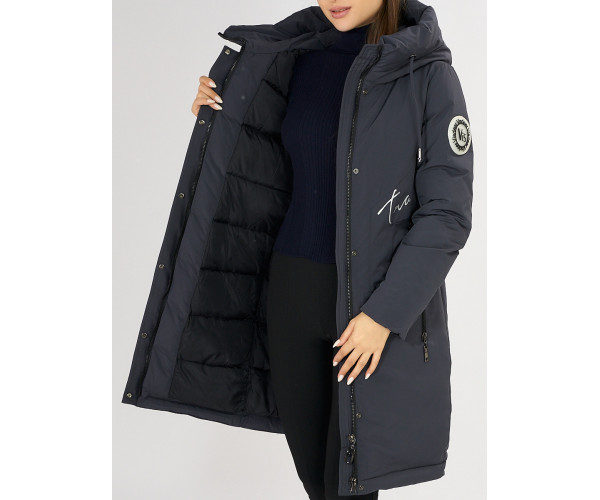 Куртка зимняя темно-серого цвета 72115TC