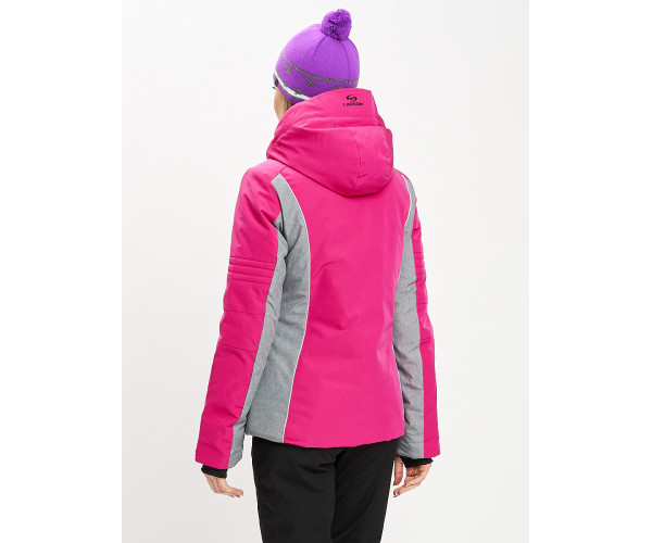Горнолыжная куртка женская розового цвета 77034R