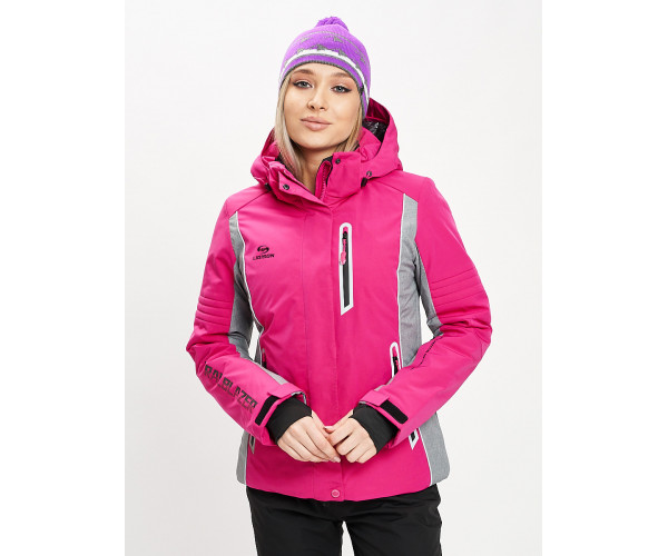 Горнолыжная куртка женская розового цвета 77034R