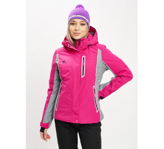 Горнолыжная куртка женская розового цвета 77034R