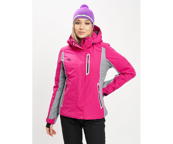 Горнолыжная куртка женская розового цвета 77034R