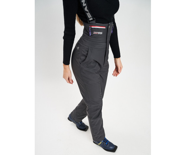 Брюки горнолыжные темно-серого цвета 102TC