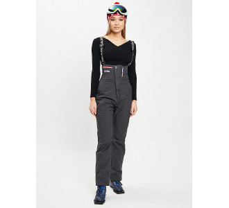 Брюки горнолыжные темно-серого цвета 102TC