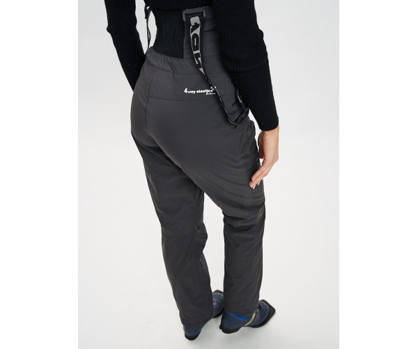 Брюки горнолыжные темно-серого цвета 102TC