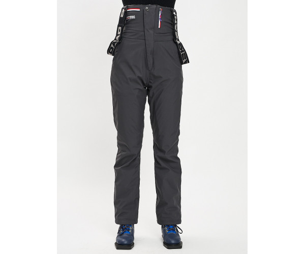 Брюки горнолыжные темно-серого цвета 102TC