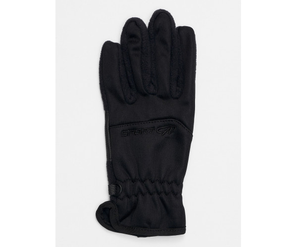 Перчатка спортивная мужская черного цвета 619Ch