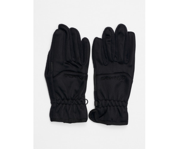 Перчатка спортивная мужская черного цвета 619Ch