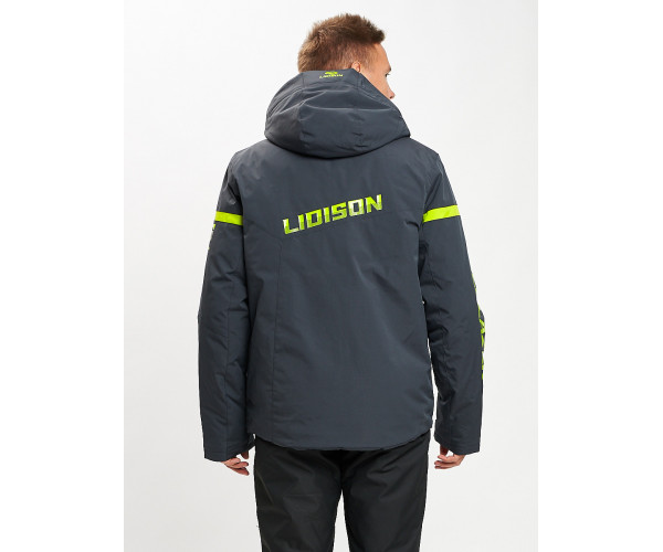Горнолыжная куртка мужская темно-серого цвета 77014TC
