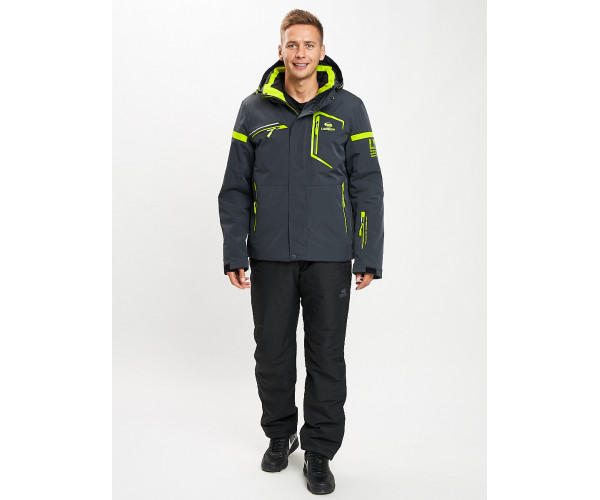 Горнолыжная куртка мужская темно-серого цвета 77014TC