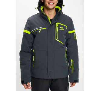 Горнолыжная куртка мужская темно-серого цвета 77014TC