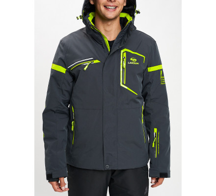 Горнолыжная куртка мужская темно-серого цвета 77014TC