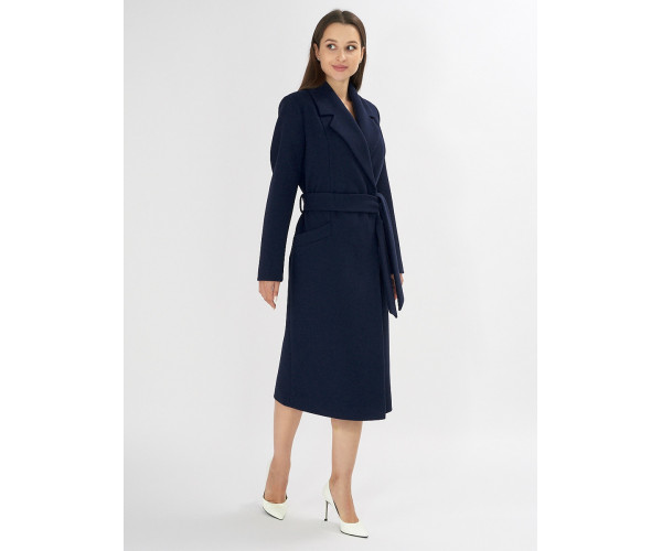 Пальто демисезонное темно-синего цвета 41803TS