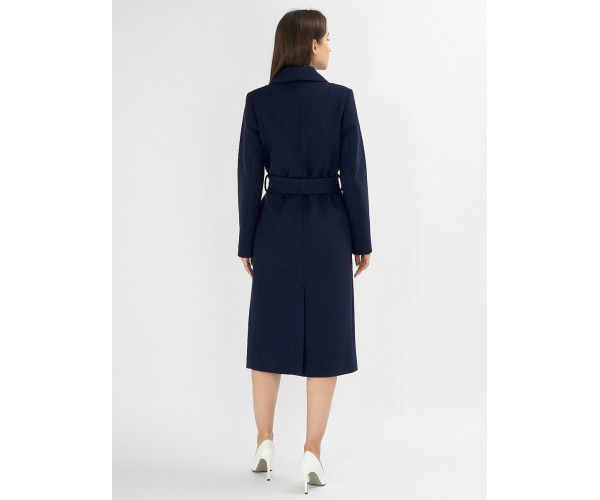 Пальто демисезонное темно-синего цвета 41803TS