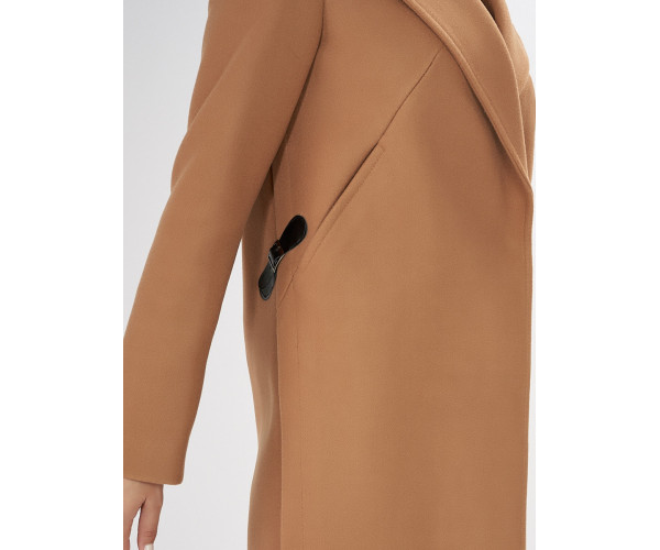 Пальто демисезонное коричневого цвета 42105K