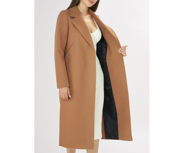 Пальто демисезонное коричневого цвета 42105K