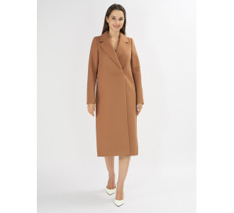 Пальто демисезонное коричневого цвета 42105K