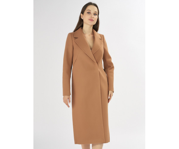 Пальто демисезонное коричневого цвета 42105K
