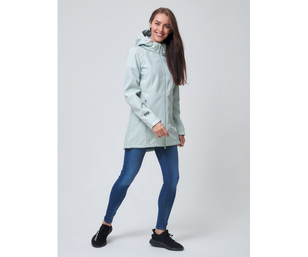 Ветровка  женская бирюзового цвета 2037Br