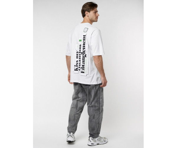 Футболка оверсайз белого цвета 224023Bl