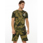Костюм шорты и футболка цвета камуфляж 221071Kf