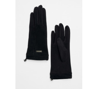 Классические перчатки демисезонные женские черного цвета 610Ch