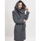 Пальто зимнее женское темно-серого цвета 4017TC