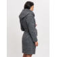 Пальто зимнее женское темно-серого цвета 4017TC