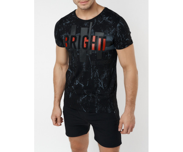 Подростковая футболка черного цвета 220146Ch