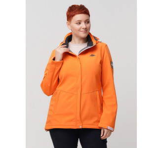 Ветровка  bigsize оранжевого цвета 2034-1O