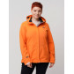 Ветровка  bigsize оранжевого цвета 2034-1O