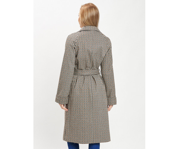 Пальто демисезонное серого цвета 42121-1Sr