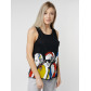 Футболка без рукавов женская черного цвета 8245Ch