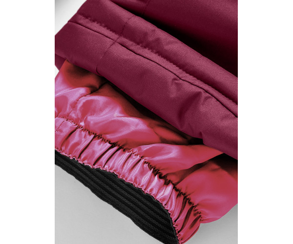 Горнолыжный костюм Valianly для девочки малинового цвета 90081M