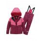 Горнолыжный костюм Valianly для девочки малинового цвета 90081M