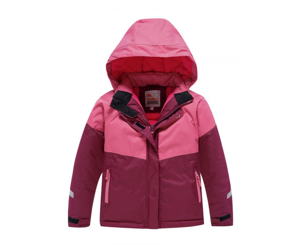 Горнолыжный костюм Valianly для девочки малинового цвета 90081M