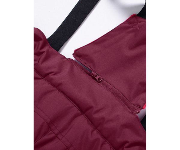 Горнолыжный костюм Valianly для девочки малинового цвета 90081M