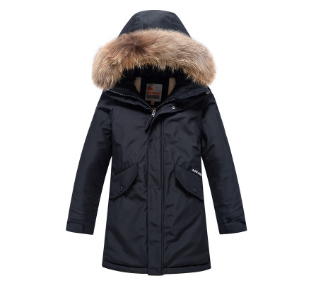 Парка зимняя Valianly для мальчика черного цвета 9039Ch