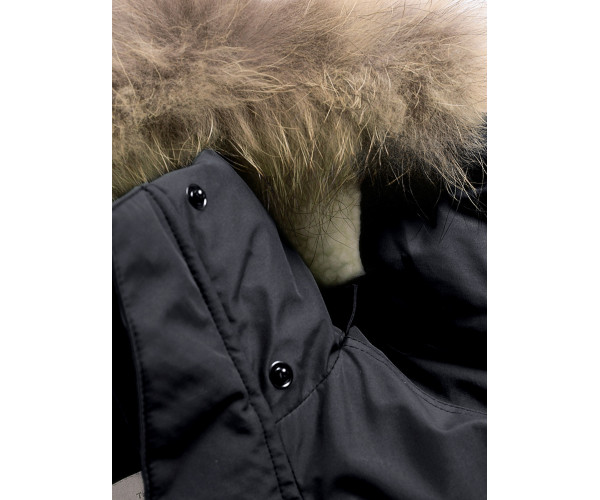 Парка зимняя Valianly для мальчика черного цвета 9039Ch