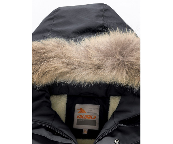 Парка зимняя Valianly для мальчика черного цвета 9039Ch