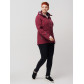 Ветровка  bigsize бордового цвета 2031-1Bo