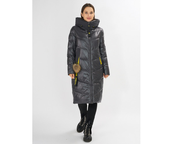 Куртка зимняя темно-серого цвета 72169TC