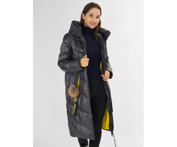 Куртка зимняя темно-серого цвета 72169TC