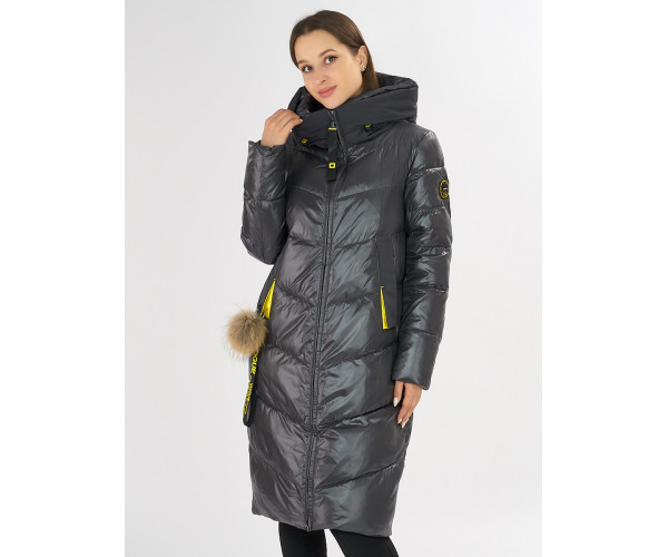 Куртка зимняя темно-серого цвета 72169TC