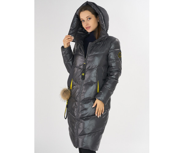 Куртка зимняя темно-серого цвета 72169TC