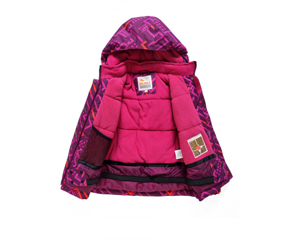 Детский зимний костюм горнолыжный фиолетового цвета 9014F