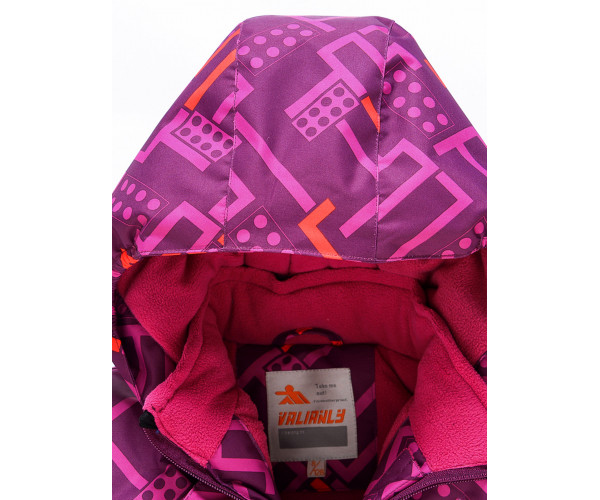 Детский зимний костюм горнолыжный фиолетового цвета 9014F