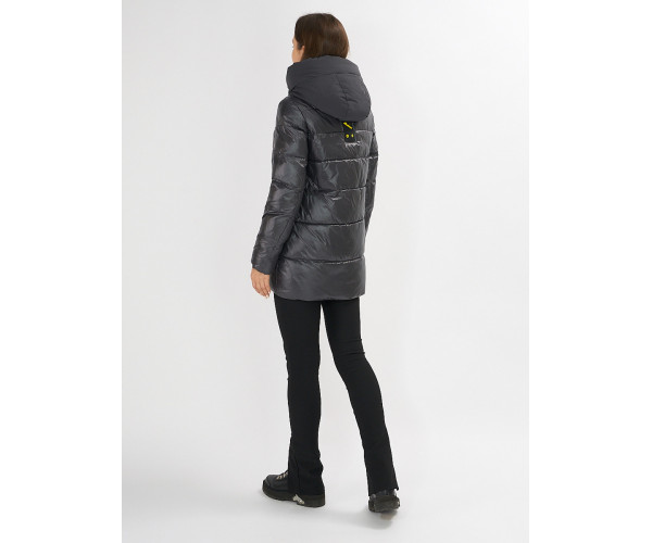 Куртка зимняя темно-серого цвета 7389TC