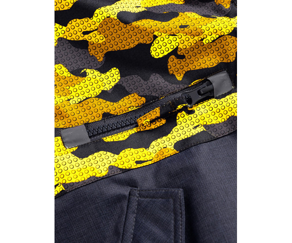 Подростковый для девочки зимний костюм горнолыжный желтого цвета 9016J