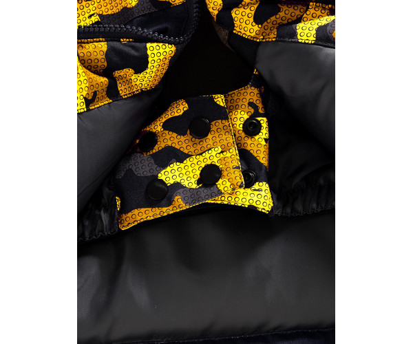 Подростковый для девочки зимний костюм горнолыжный желтого цвета 9016J