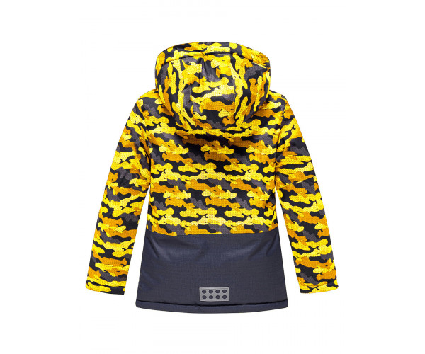 Подростковый для девочки зимний костюм горнолыжный желтого цвета 9016J